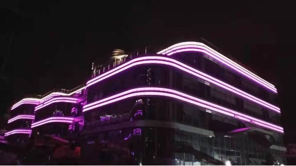 百视特照明安徽中铁巢湖创业孵化中心亮化案例
